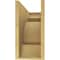 Ekena Millwork 8"W x 24"D x 16"H Classic New Brighton Rough Cedar Woodgrain TimberThane Corbel, Primed Tan CORUR08X24X16NEBRCPR - alternate 3